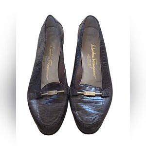 Salvatore Ferragamo Brown Loafers Size 7.5